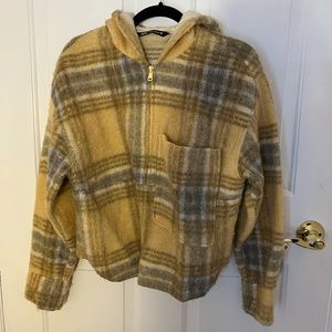 Zara Plaid Hoodie